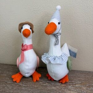 Plush Goose Bullseye Playground Target - Indoor Decor Spring Party Hat Striped